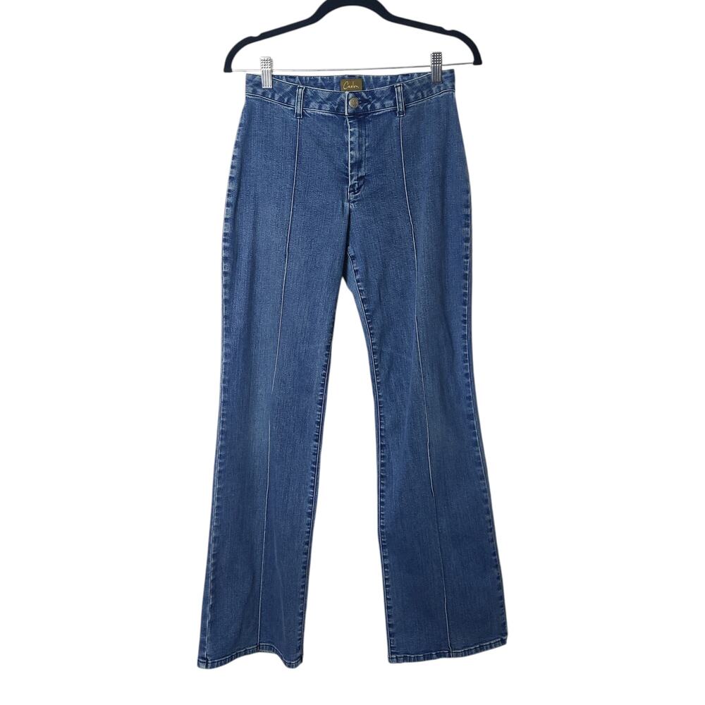 Vtg Y2K Caslon Low Rise Flared Boot Cut Bareback Denim Jeans Size 4 Western